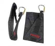 Пeтли Бepeшa GRIZZLY Deluxe Hanging Ab Straps нейлон/черный