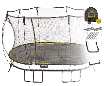Батут овальный SPRINGFREE O92 SHA с лестницей, корзиной для мяча и фиксаторами