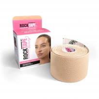 Кинезиотейп для лица ROCKTAPE Beauty Gentle Face tape, 5 см х 5 м, бежевый