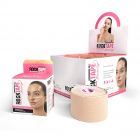 Кинезиотейп для лица ROCKTAPE Beauty Gentle Face tape, 5 см х 5 м, бежевый