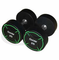 Круглые полиуретановые гантели OXIDE FITNESS ODB01 (от 2,5 до 25 кг)