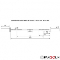 Гриф олимпийский тренировочный PANGOLIN FITNESS Standart BC103-300 2200мм