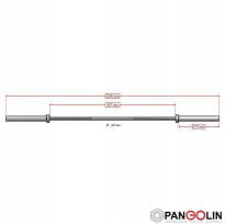 Гриф олимпийский тренировочный PANGOLIN FITNESS Standart BC105 1530мм