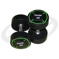 Круглые полиуретановые гантели OXIDE FITNESS ODB01 (от 2,5 до 25 кг)